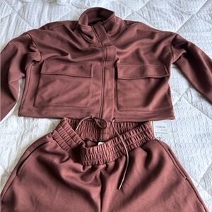 Zella Women's Brown Sweat Suit